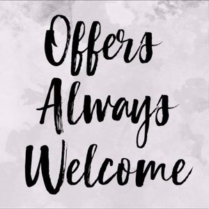 All offers are welcome!!